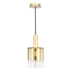 Savannah Pendant Satin Gold and Gold Ombre Glass SAV8635