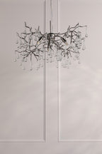 Willow 3Lt Pendant In Satin Pewter With Crystal LA3756469-Q