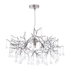 Willow 3Lt Pendant In Satin Pewter With Crystal LA3756469-Q
