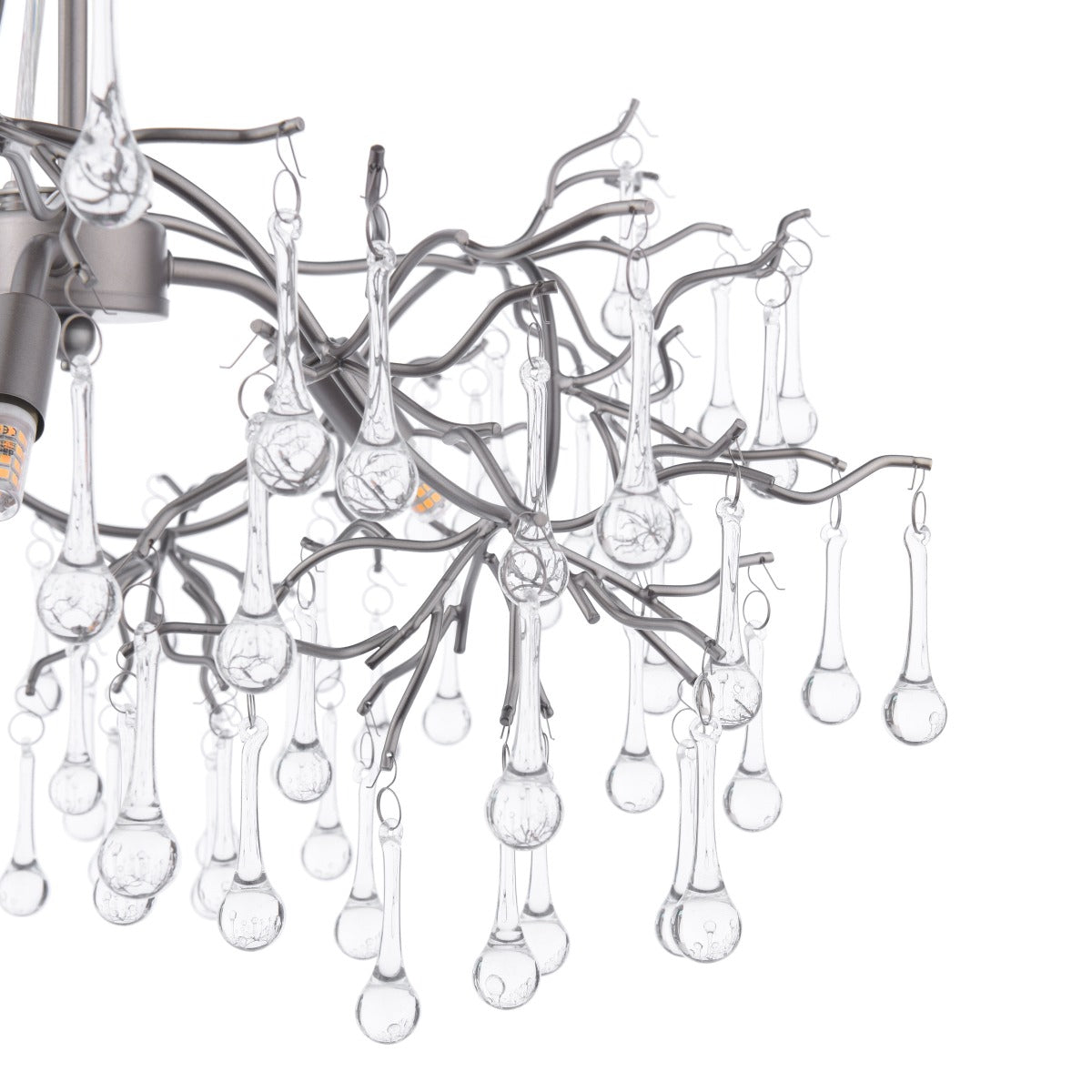 Willow 3Lt Pendant In Satin Pewter With Crystal LA3756469-Q