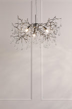 Willow 3Lt Pendant In Satin Pewter With Crystal LA3756469-Q