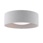 Bacall 2 Lt Flush Ceiling Light in Natural Linen Shade LA3756564-Q