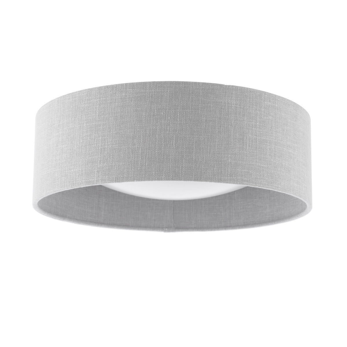 Bacall 2 Lt Flush Ceiling Light in Natural Linen Shade LA3756564-Q