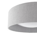 Bacall 2 Lt Flush Ceiling Light in Natural Linen Shade LA3756564-Q