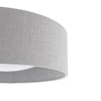 Bacall 2 Lt Flush Ceiling Light in Natural Linen Shade LA3756564-Q