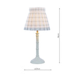 Farnworth Table Lamp In Matt Green With Green Cotton Shade LA3756427-Q