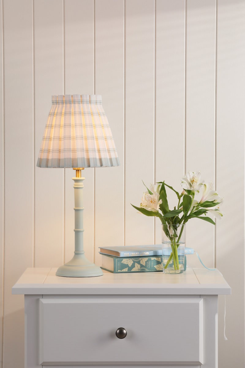 Farnworth Table Lamp In Matt Green With Green Cotton Shade LA3756427-Q