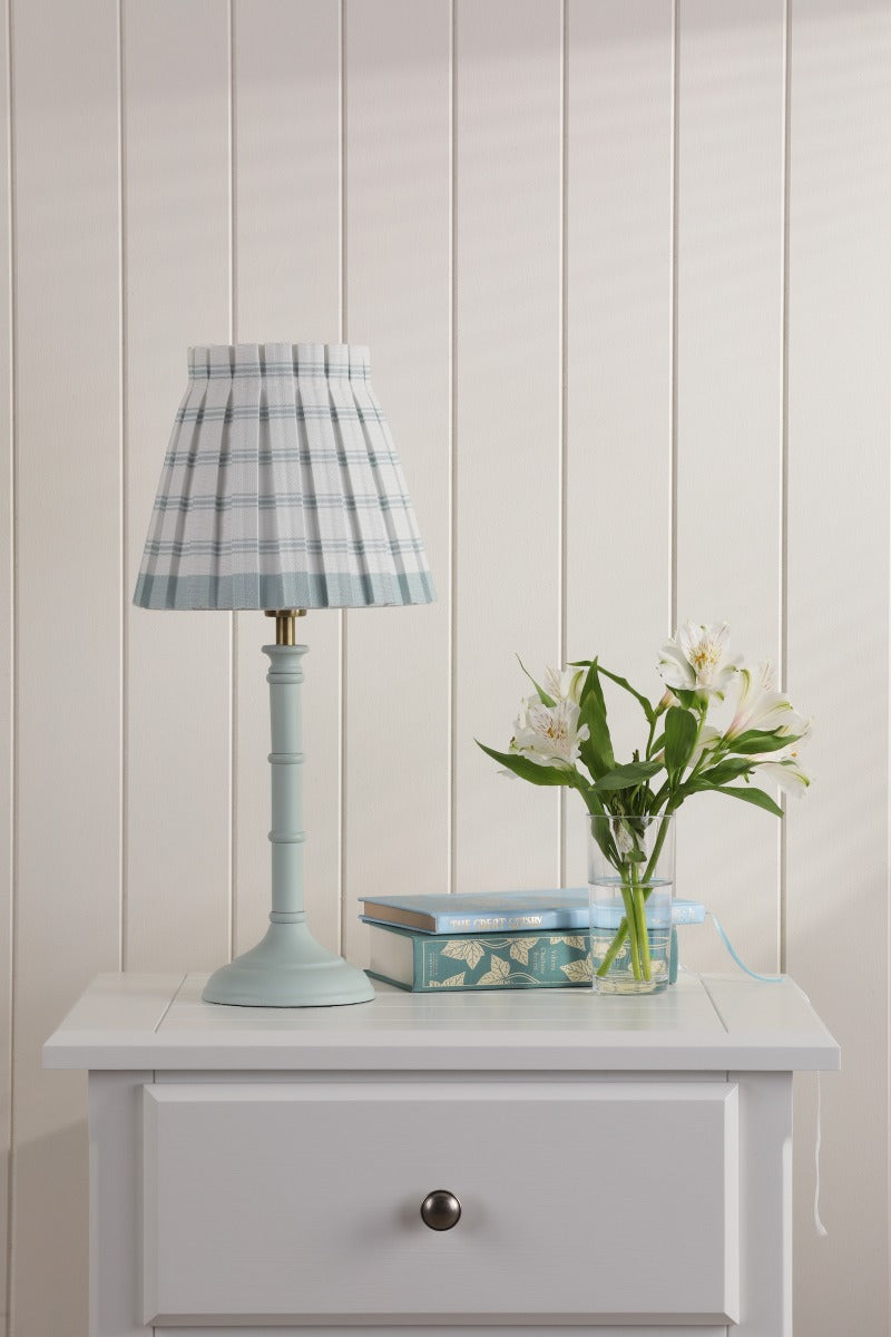 Farnworth Table Lamp In Matt Green With Green Cotton Shade LA3756427-Q