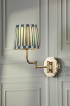 Laura Ashley Denwick Wall Light Matt Antique Brass With Shade LA3756676-Q