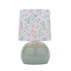 Laura Ashley Sherston Table Lamp Blue Crackle Glaze With Shade LA3756618-Q