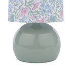 Laura Ashley Sherston Table Lamp Blue Crackle Glaze With Shade LA3756618-Q