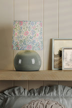 Laura Ashley Sherston Table Lamp Blue Crackle Glaze With Shade LA3756618-Q