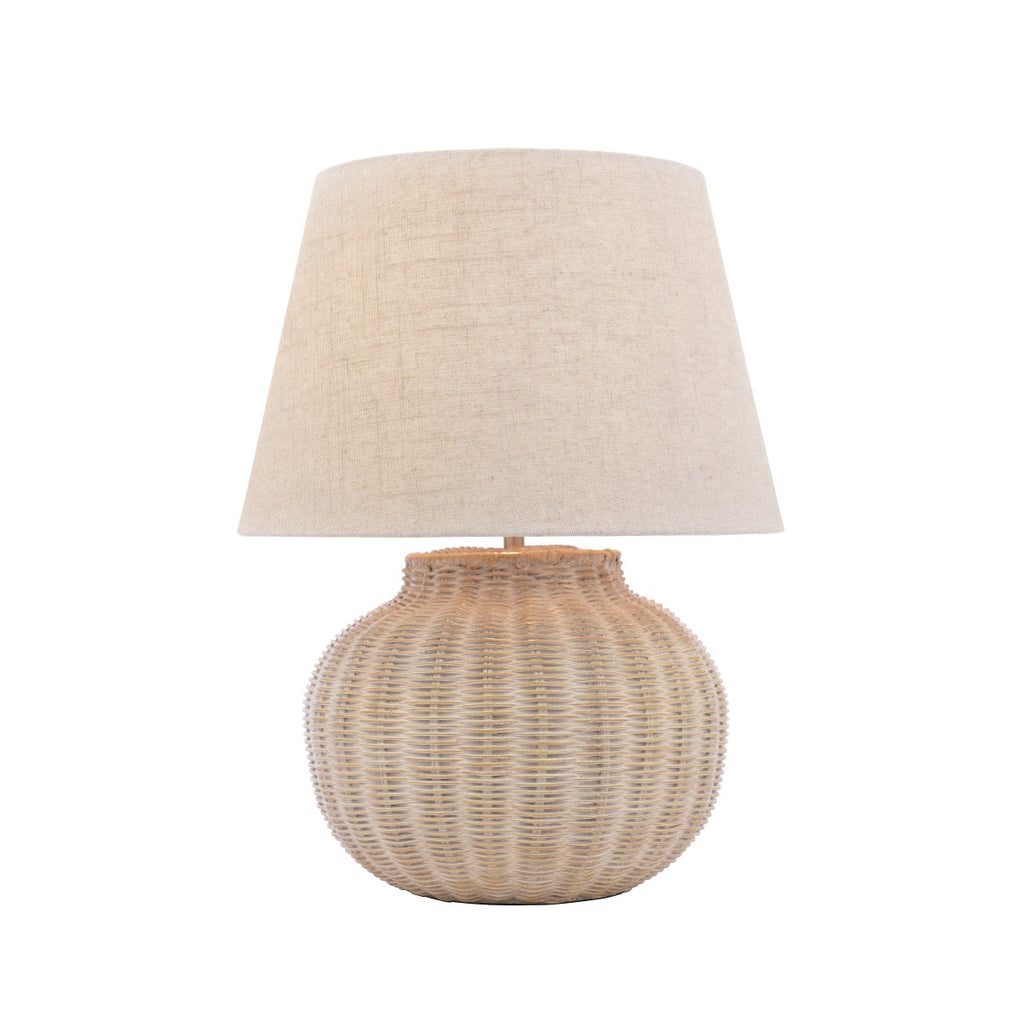 Laura Ashley Fernhill Table Lamp Matt Cream With Shade LA3756613-Q