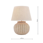Laura Ashley Fernhill Table Lamp Matt Cream With Shade LA3756613-Q