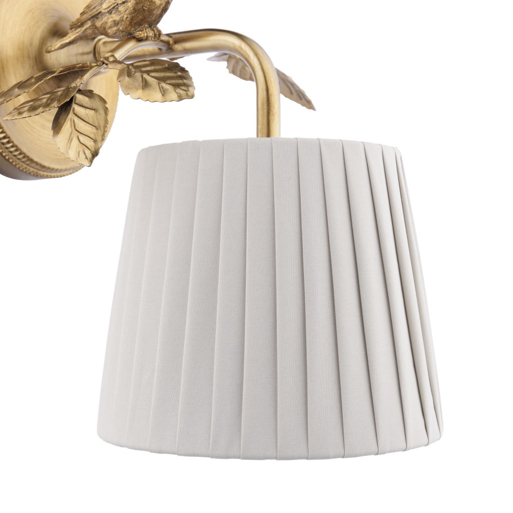 Laura Ashley Egelton Wall Light Aged Brass With Shade LA3756615-Q