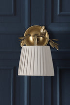 Laura Ashley Egelton Wall Light Aged Brass With Shade LA3756615-Q