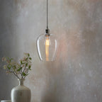 Camden Small Ceiling pendnat Light In Bright Nickel Finish 100657
