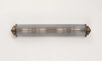 Pillar 4 Light Bathroom Wall Light In Bronze And Clear Glass Rods IP44 G9