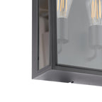 Dar Wisebuys Mazin 2 Light Outdoor Wall Light In Black IP44 MAZ5022