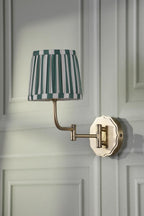 Laura Ashley Denwick Wall Light Matt Antique Brass With Shade LA3756676-Q