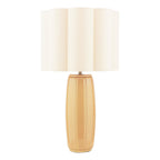 Laura Ashley Littleton Table Lamp Yellow Ceramic and Antique Brass With Shade LA3756705-Q