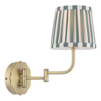 Laura Ashley Denwick Wall Light Matt Antique Brass With Shade LA3756676-Q