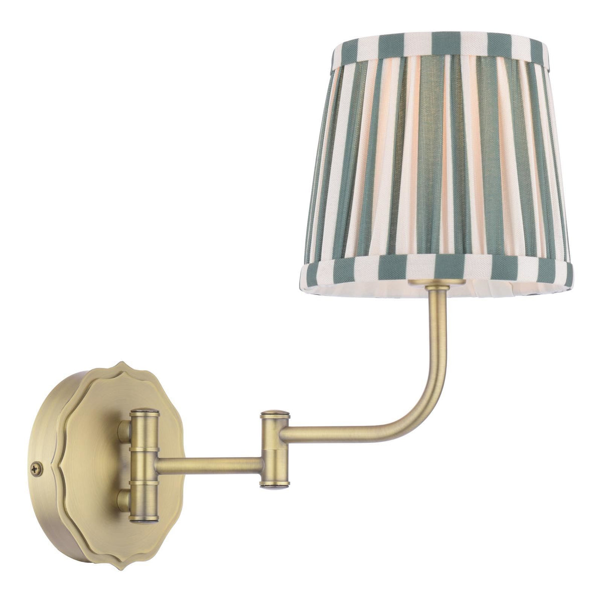 Laura Ashley Denwick Wall Light Matt Antique Brass With Shade LA3756676-Q