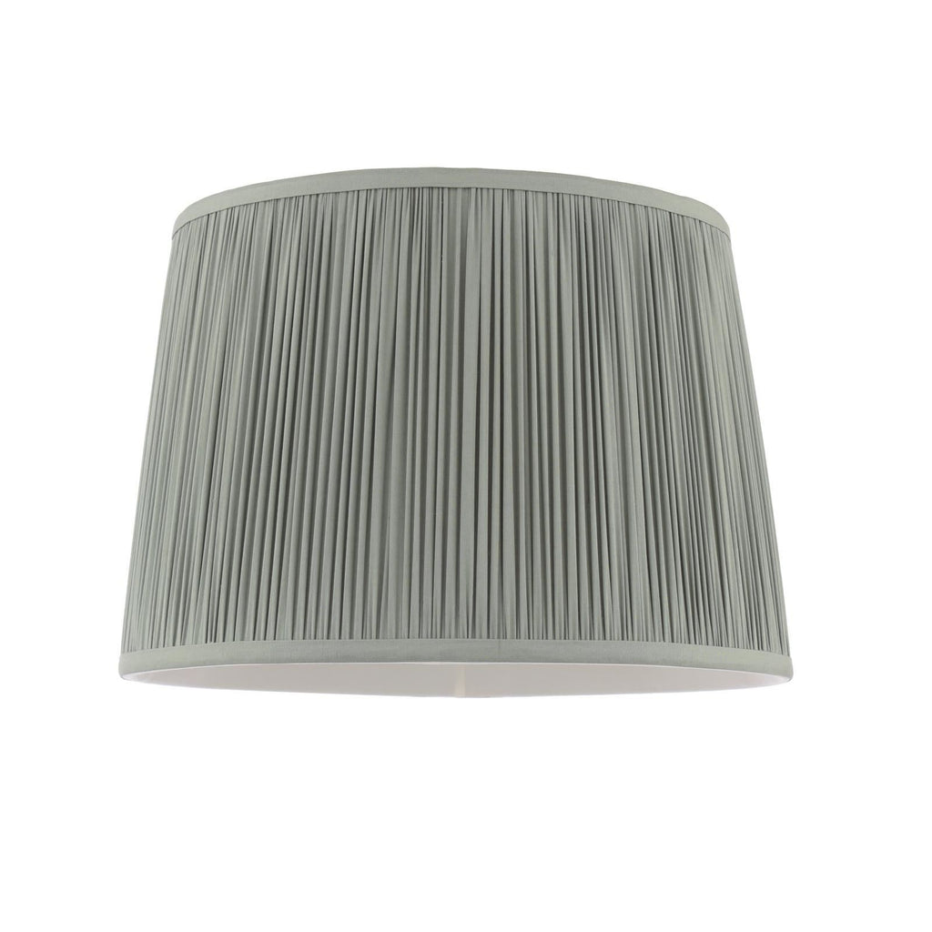 Laura Ashley Hemsley Green 100% Silk Tapered Drum Shade 30cm/12 inch LA3756666-Q