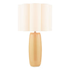 Laura Ashley Littleton Table Lamp Yellow Ceramic and Antique Brass With Shade LA3756705-Q