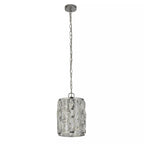 Bijou Single Ceiling Pendant Light In Chrome Finish With Crystal Glass 6581-1CC