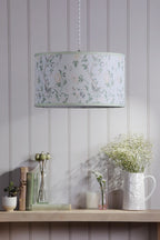 Laura Ashley Summer Palace Eau De Nil Green Cotton Drum Shade 38cm LA3756681-Q