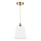 Laura Ashley Porcelain Pendant Cream and Antique Brass LA3756731-Q