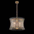 Franklite Ethereal 3 Light Ceiling Pendant With Angled Glass Rods In Aged Brass Finish FL2511-3