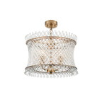Franklite Ethereal 3 Light Ceiling Pendant With Angled Glass Rods In Aged Brass Finish FL2511-3
