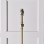 Lille Floor Lamp In Antique Brass With Coral Pink Shade 118001