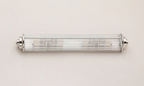 Pillar 4 Light Bathroom Wall Light In Polished Nickel And Clear Glass Rods IP44 G9
