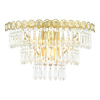 Laura Ashley Enid Wall Light Faceted Crystal Glass and Matt Antique Brass LA3756714-Q