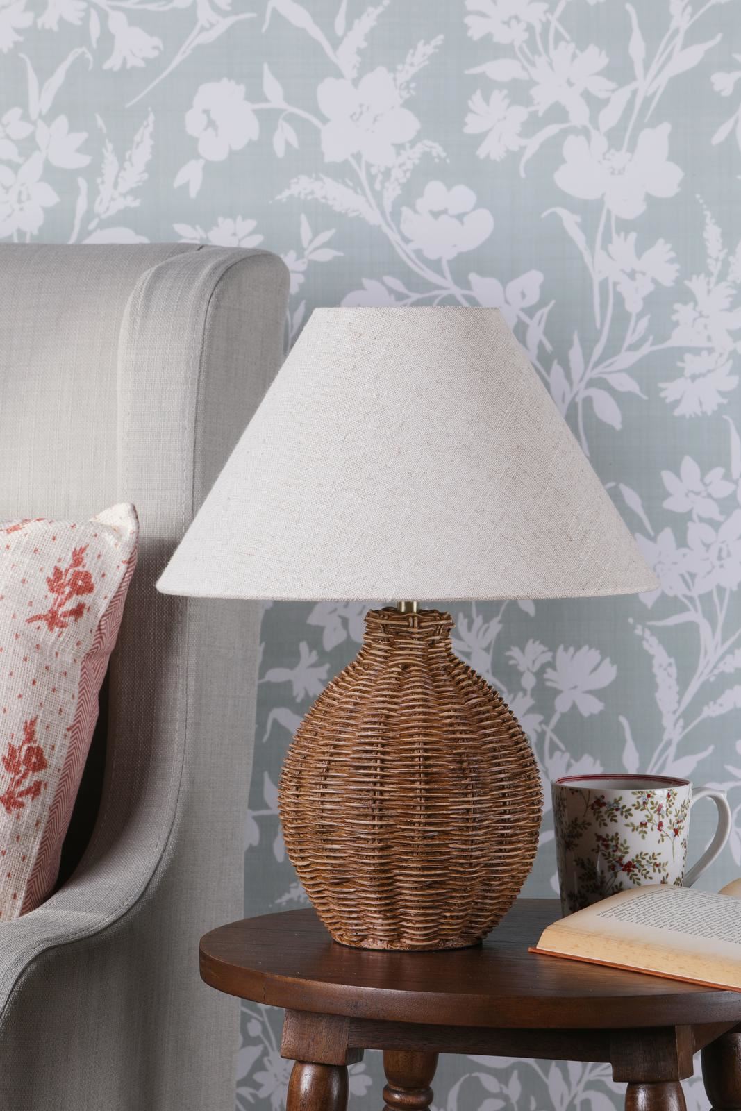 Laura Ashley Fernhill Table Lamp Antique Brown With Shade LA3756662-Q