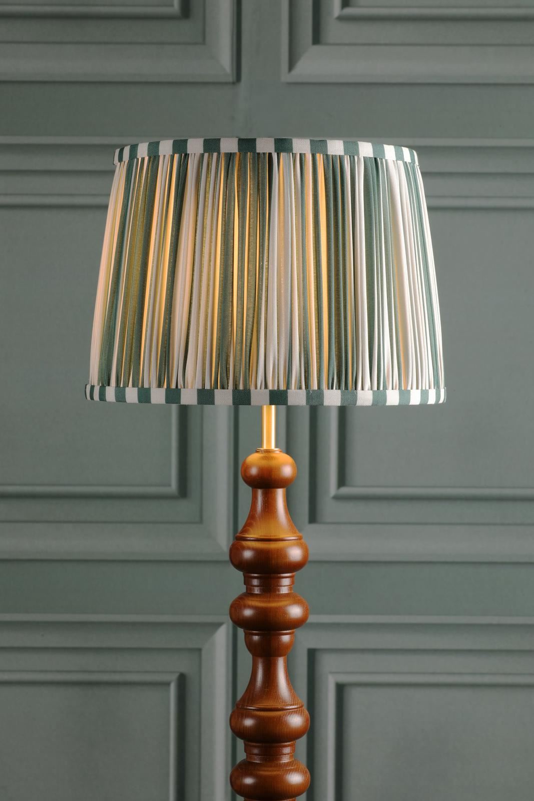 Laura Ashley Denwick Green Cotton Tapered Drum Shade 30cm/12 inch LA3753735-Q