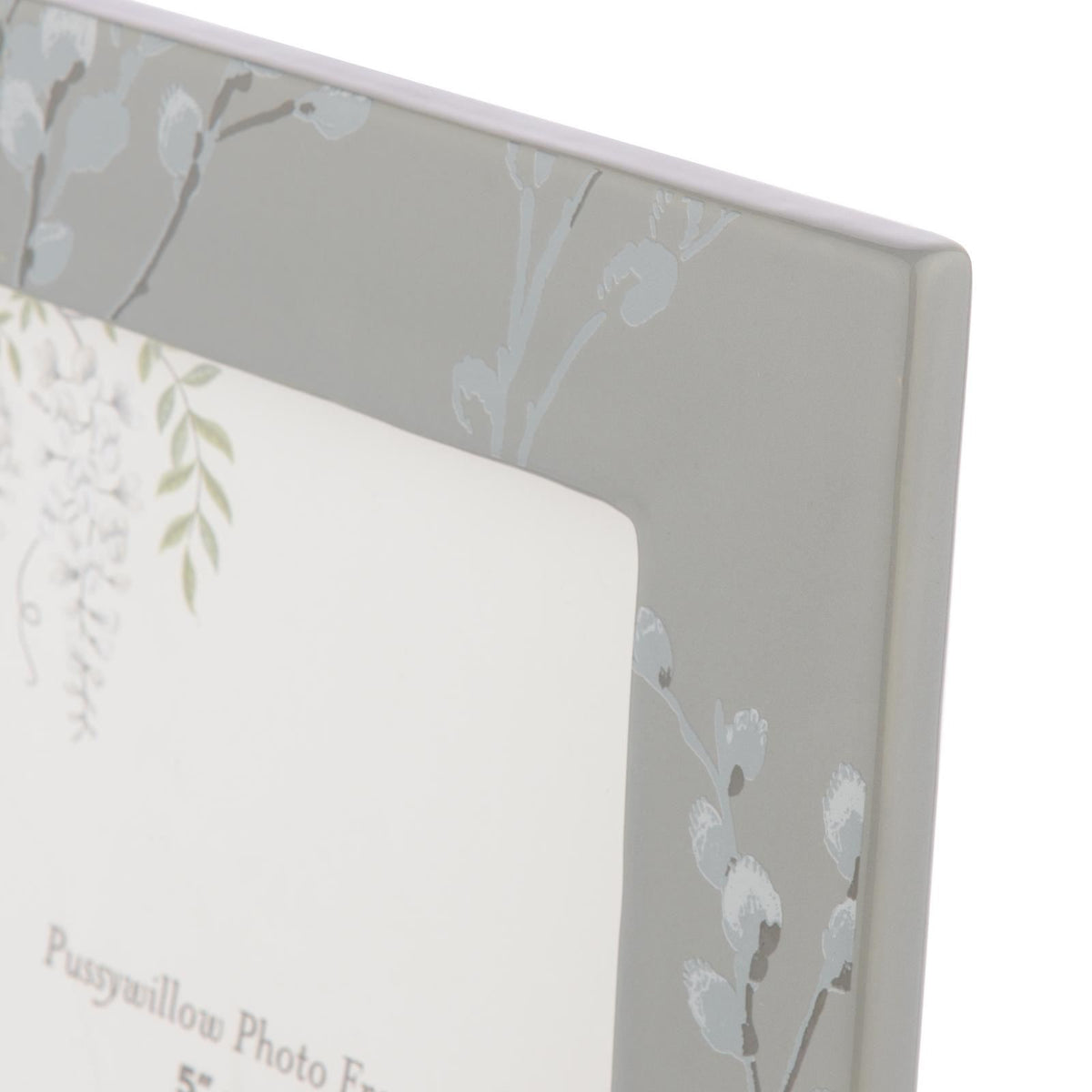 Laura Ashley Pussywillow Photo Frame Grey Ceramic 5" x 7" LA3756695-Q