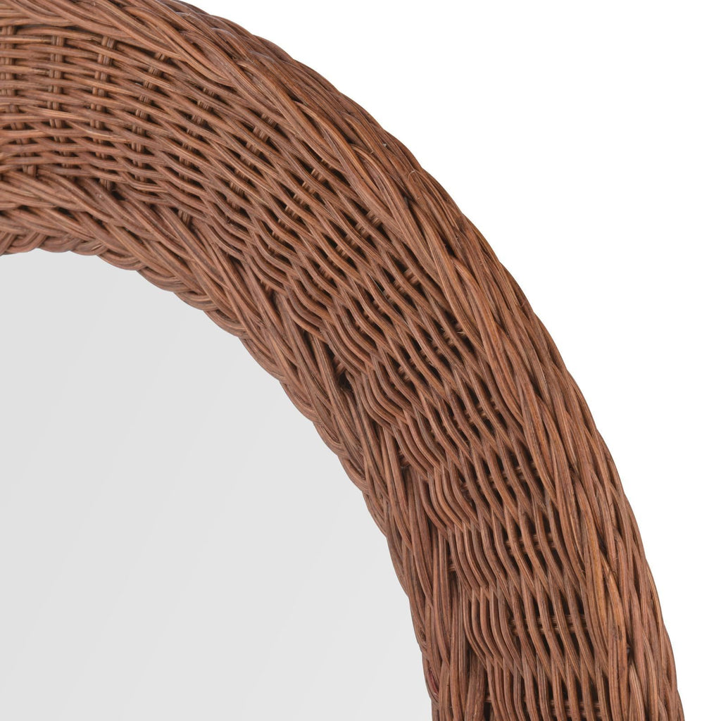 Laura Ashley Cait Mirror Natural Rattan 60cm LA3756691-Q
