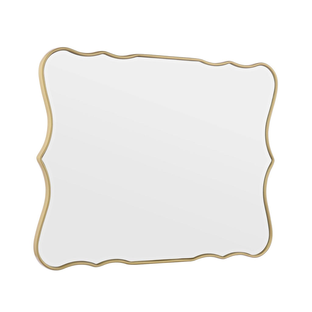 Laura Ashley Medora Mirror Matt Gold 64.5 X 49.5cm LA3756772-Q