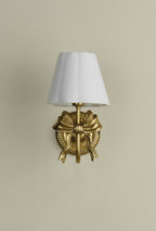 Laura Ashley Larkfield Wall Light Antique Gold With Shade LA3756698-Q