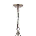 Laura Ashley Allerford 3 Light Pendant Satin Bronze and Taupe LA3756646-Q