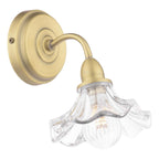 Laura Ashley Kerswell Wall Light Matt Antique Brass and Glass LA3756659-Q