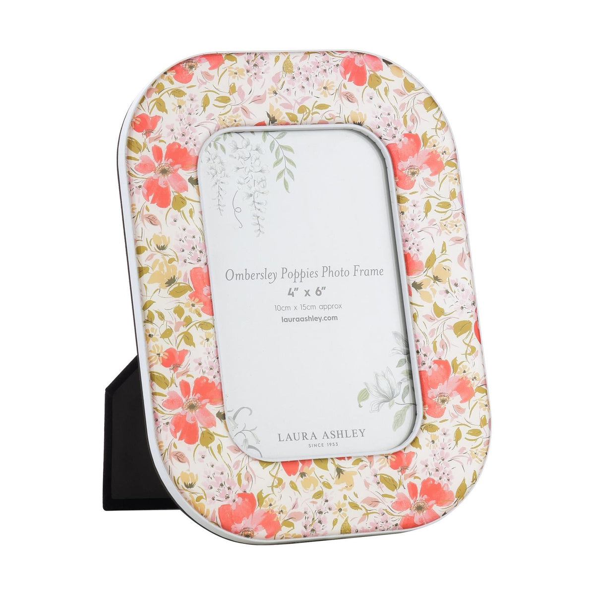 Laura Ashley Ombersley Poppies Photo Frame Matt Red 4" x 6" LA3756764-Q