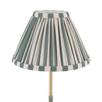 Laura Ashley Denwick Table Lamp Matt Antique Brass and Satin Green With Shade LA3756677-Q