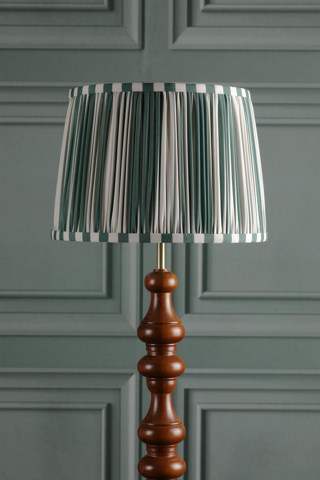 Laura Ashley Denwick Green Cotton Tapered Drum Shade 30cm/12 inch LA3753735-Q