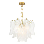 Laura Ashley Stannington 4 Light Pendant Matt Antique Brass and White Glass LA3756708-Q