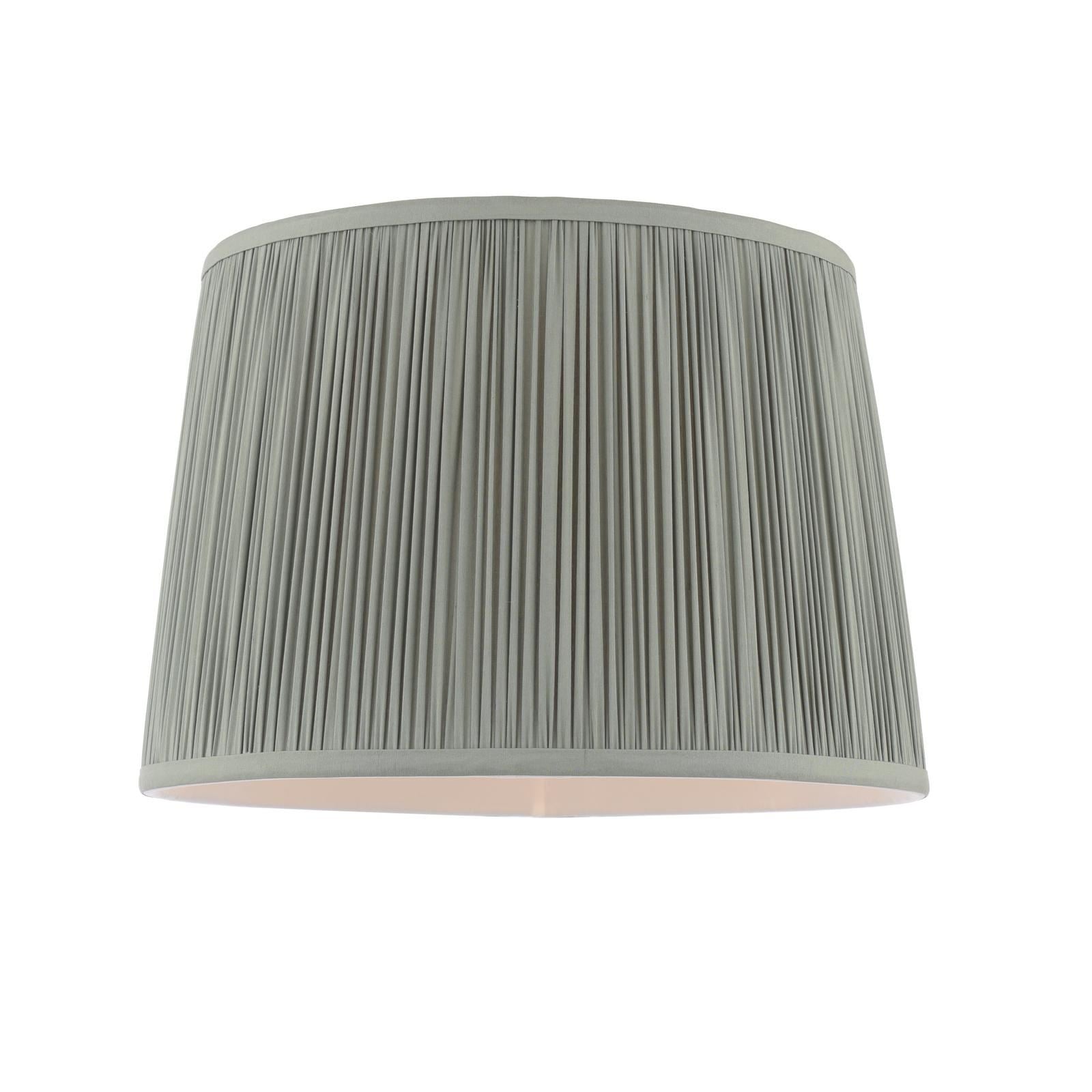 Laura Ashley Hemsley Green 100% Silk Tapered Drum Shade 30cm/12 inch LA3756666-Q